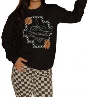 NEW STERLING KREEK little country little hood pullover in black